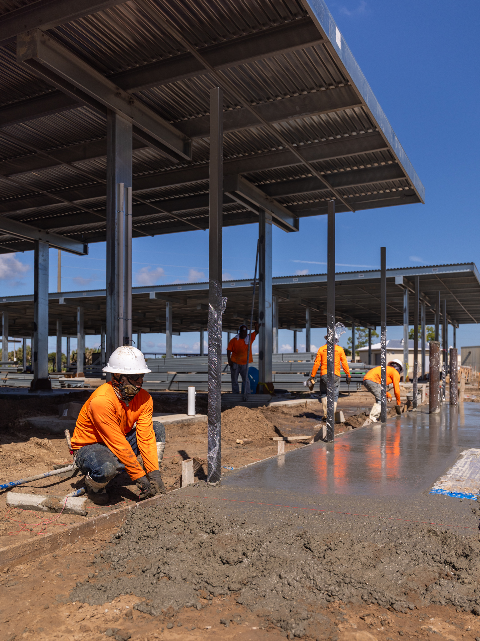 Honey Bee RV Storage — concrete construction by Cougar Companies in Southwest Florida